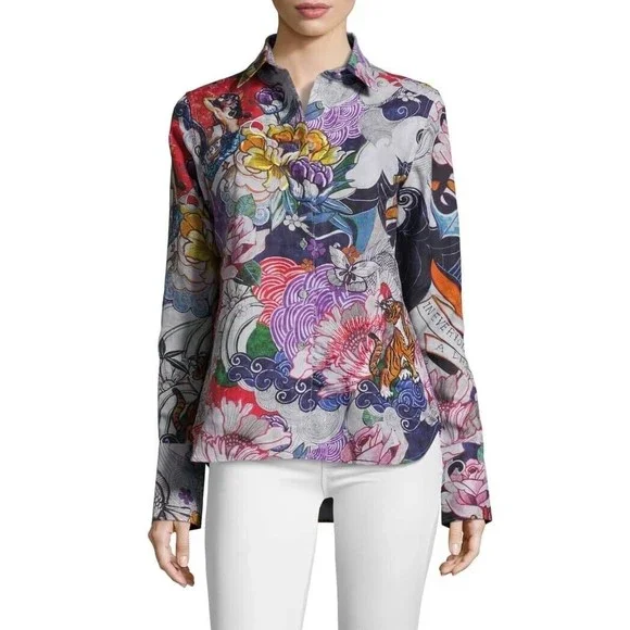 Robert Graham Limited Edition Tattoo Artist NWT Embroidered Shirt - Picture 1 of 16